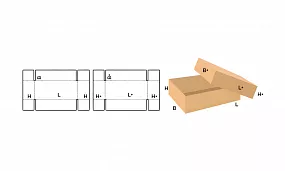 FEFCO 0300 Картонный короб «крышка+дно»