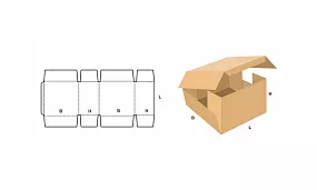 FEFCO 0406 Оберточный короб с внешней склейкой клапанов