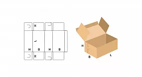 FEFCO 0442 Короб с замковыми соединениями на торцах