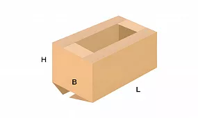 FEFCO 0209 Короб с укороченными клапанами на крышке