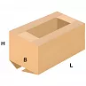 FEFCO 0209 Короб с укороченными клапанами на крышке