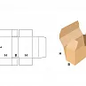 FEFCO 0444 Самосборный короб с загнутым краем на крышке