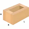 FEFCO 0431 Оберточный короб с частично открытым верхом