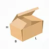 FEFCO 0443 Короб с загнутыми внутрь боковыми клапанами