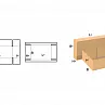 FEFCO 0306 Картонный короб с частичным перекрытием дна