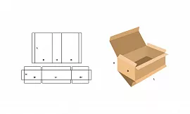 FEFCO 0512 Короб с откидной крышкой и откидным дном
