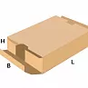 FEFCO 0447 Короб с двумя торцевыми откидными крышками