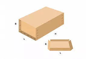 FEFCO 0616 Короб со съемной крышкой с торца