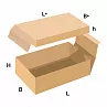 FEFCO 0323 Короб с разновеликими складными корпусом и крышкой