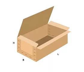 FEFCO 0601 Усиленный короб из 3 частей с крышкой