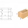 FEFCO 0431 Оберточный короб с частично открытым верхом
