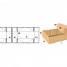 FEFCO 0304 Картонный короб со склейкой по длинной стороне