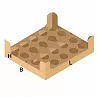 FEFCO 0446 Гофролоток с ячейками для бутылок и банок