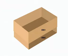FEFCO 0504 Оберточный короб из двух обечаек