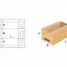 FEFCO 0434 Самосборный короб с прорезными ручками