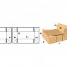 FEFCO 0309 Картонный короб с биговками на углах