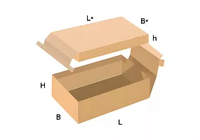 FEFCO 0322 Короб с двойными бортами и крышкой